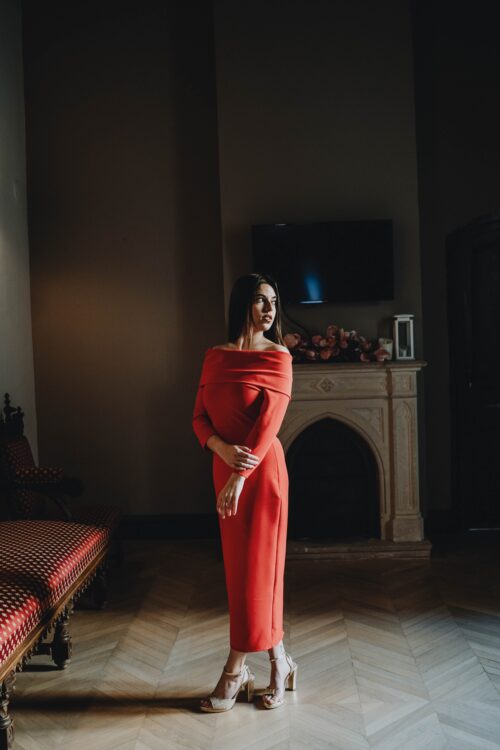 Vestido Ángeles rojo