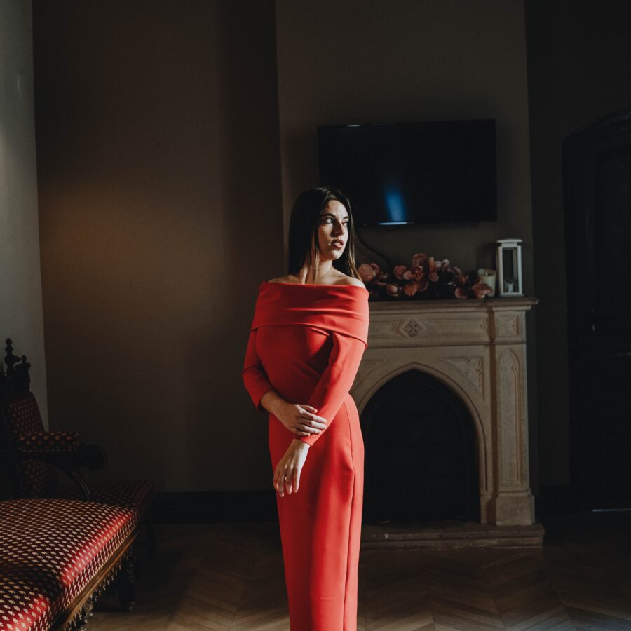 Vestido Ángeles rojo
