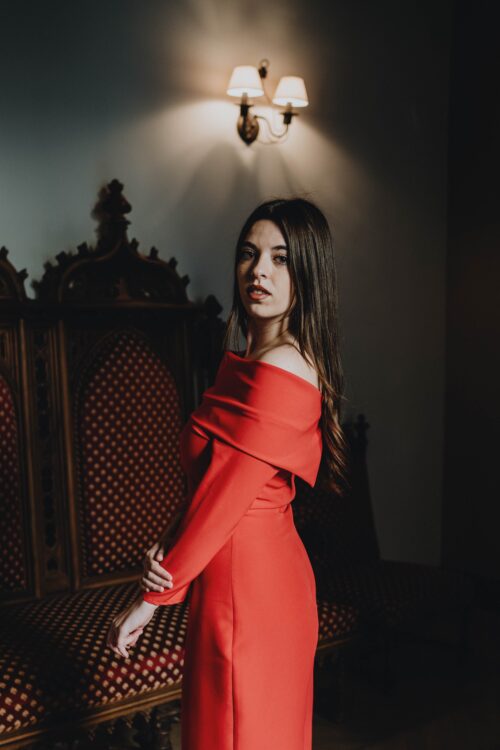 Vestido Ángeles rojo