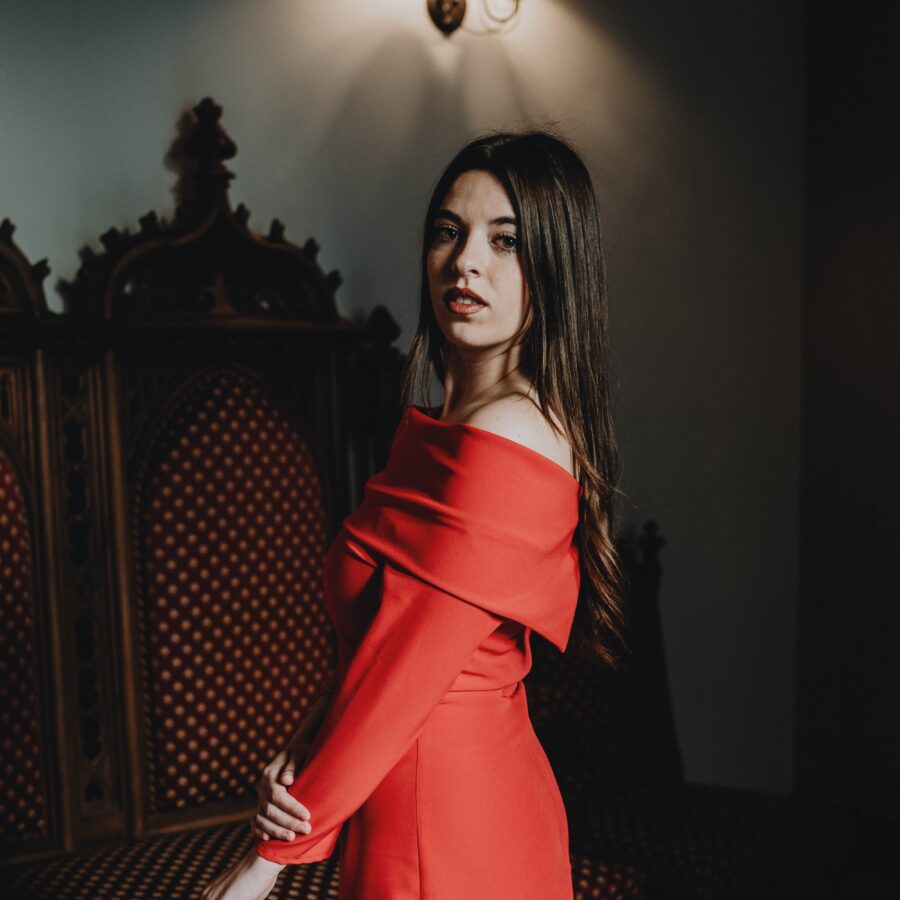 Vestido Ángeles rojo