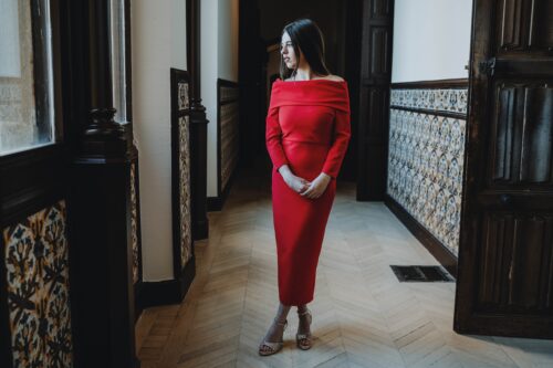 Vestido Ángeles rojo