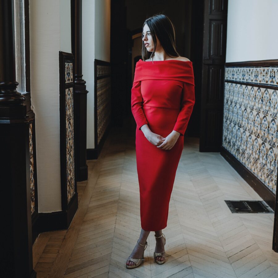 Vestido Ángeles rojo