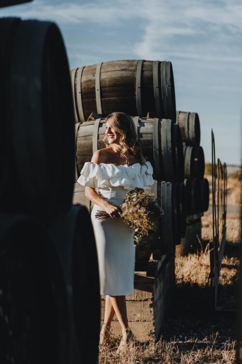Vestido volantes blanco Rocío