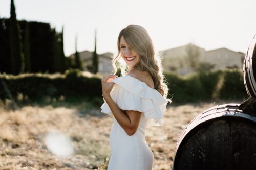 Vestido volantes blanco Rocío