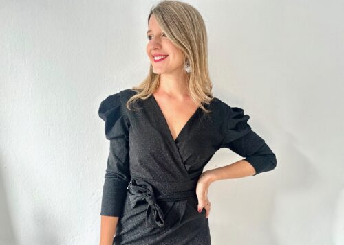 Vestido brilli negro
