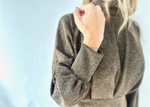 Vestido brilli bronce