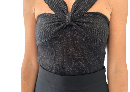 Top negro halter