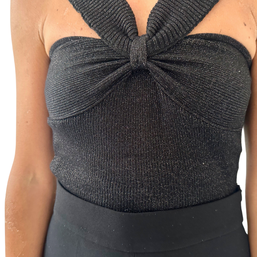 Top negro halter