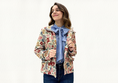 Chaqueta estampada floral