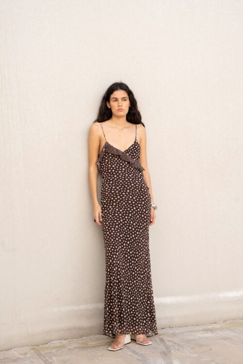 Vestido topos gasa
