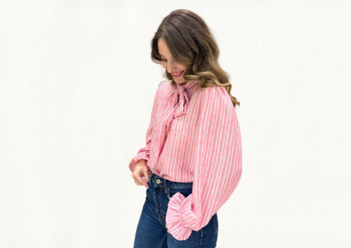 Blusa diplomática rosa