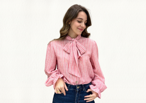 Blusa diplomática rosa