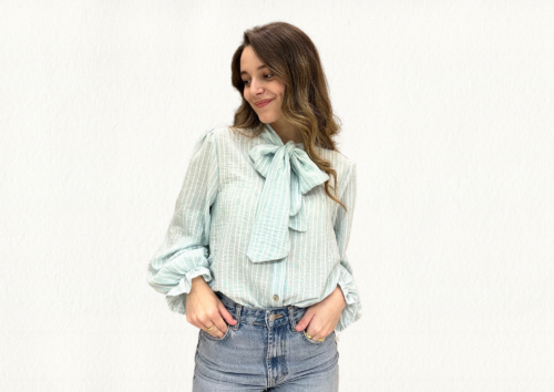 Blusa diplomática mint