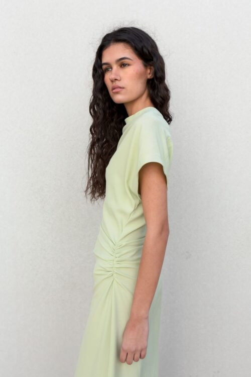Vestido midi mint