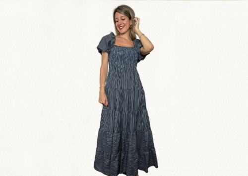 Maxi vestido denim