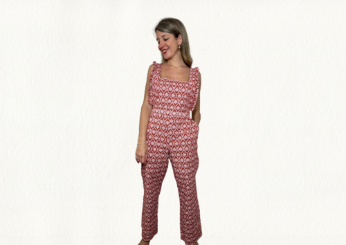 Mono estampado teja