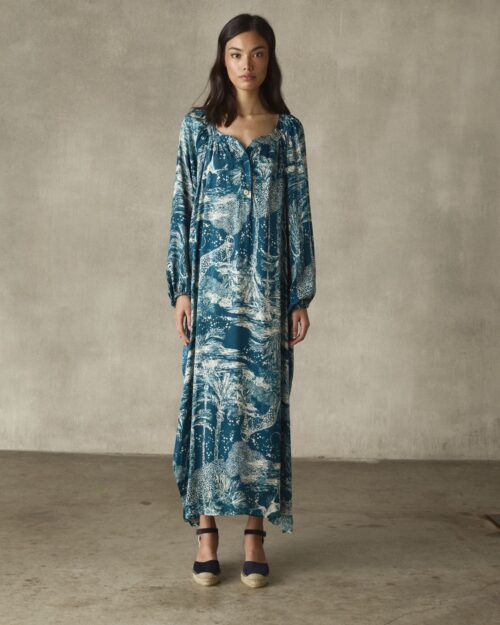 Vestido LH fluido largo selva