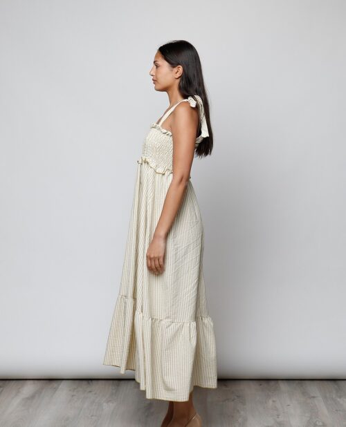 Vestido rayitas amarillo