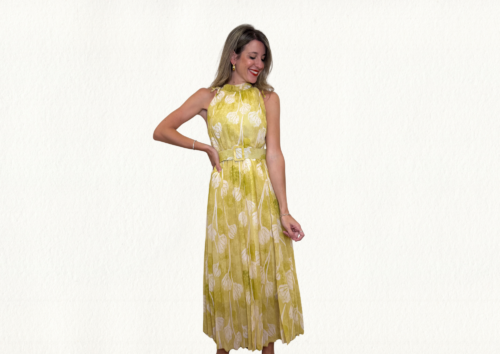 Vestido estampado lima