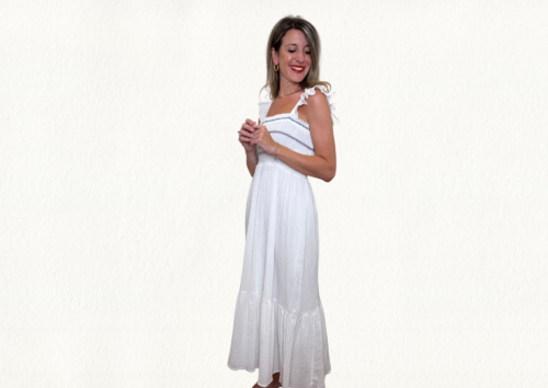 Vestido blanco nido