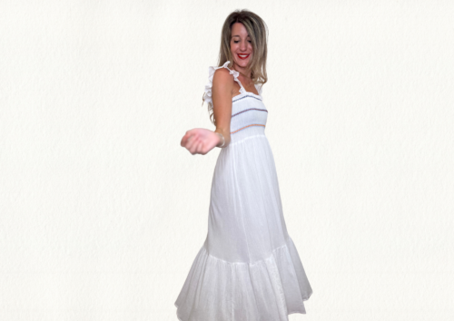 Vestido blanco nido