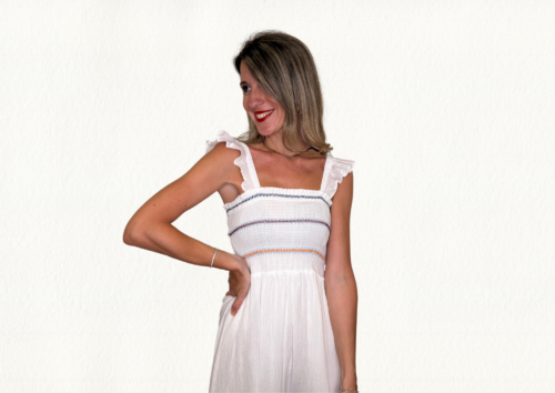 Vestido blanco nido
