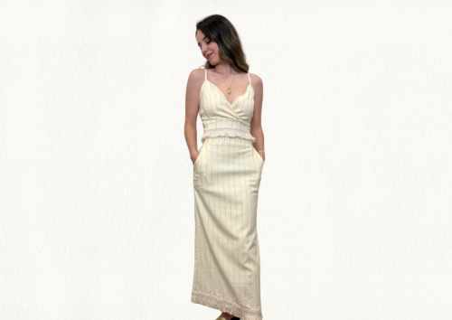 Conjunto top y falda diplomático