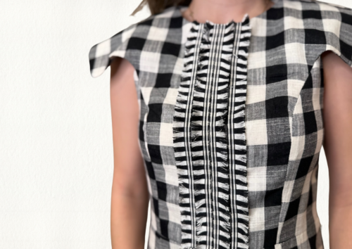 Vestido vichy negro