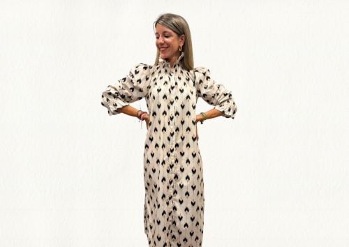Vestido print étnico