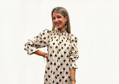 Vestido print étnico