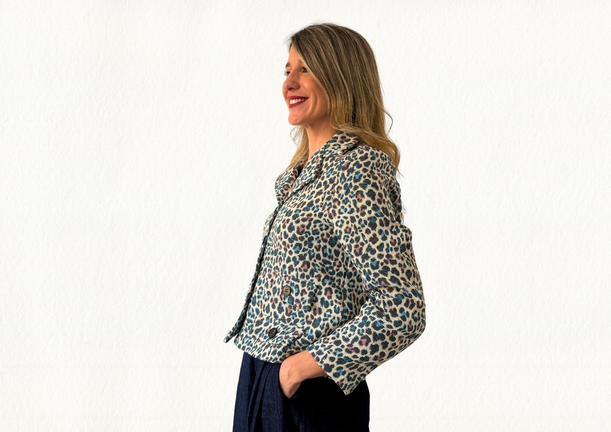 Chaqueta tapiz print