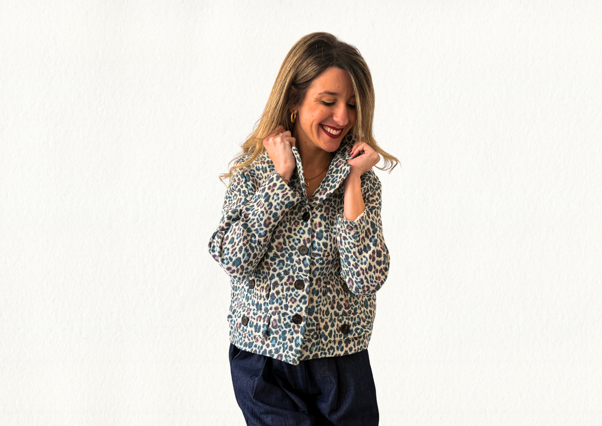 Chaqueta tapiz print