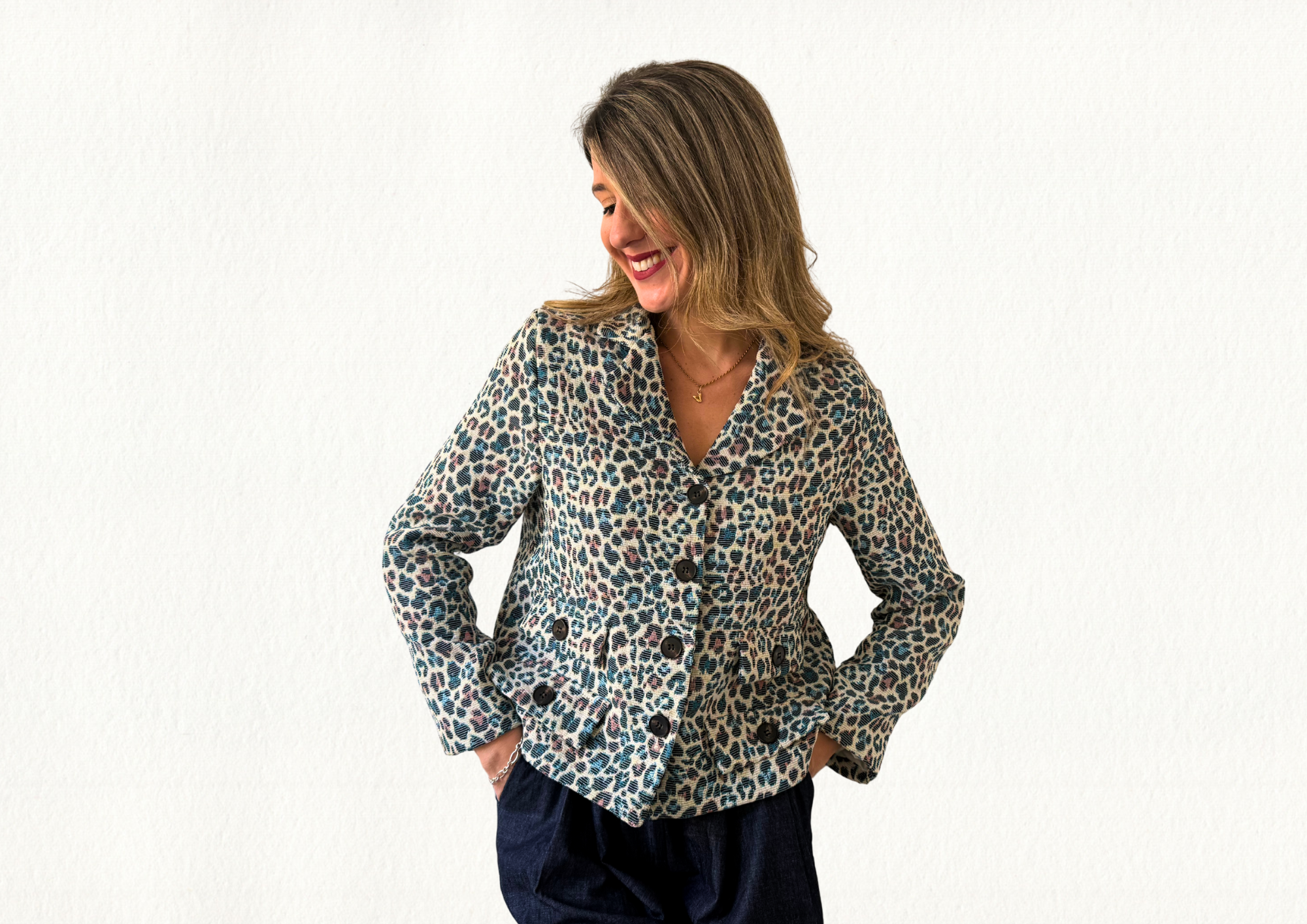 Chaqueta tapiz print