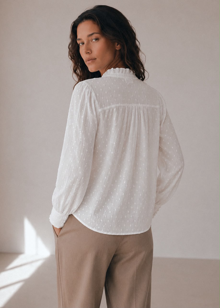 Blusa blanca plumeti